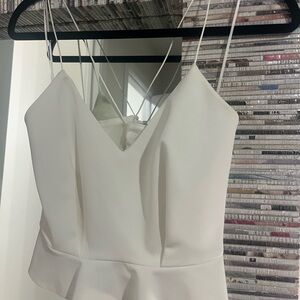 River Island Peplum Strappy Cropped Tank